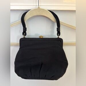 Vintage (1950s) Elegant Black Women's Handbag
